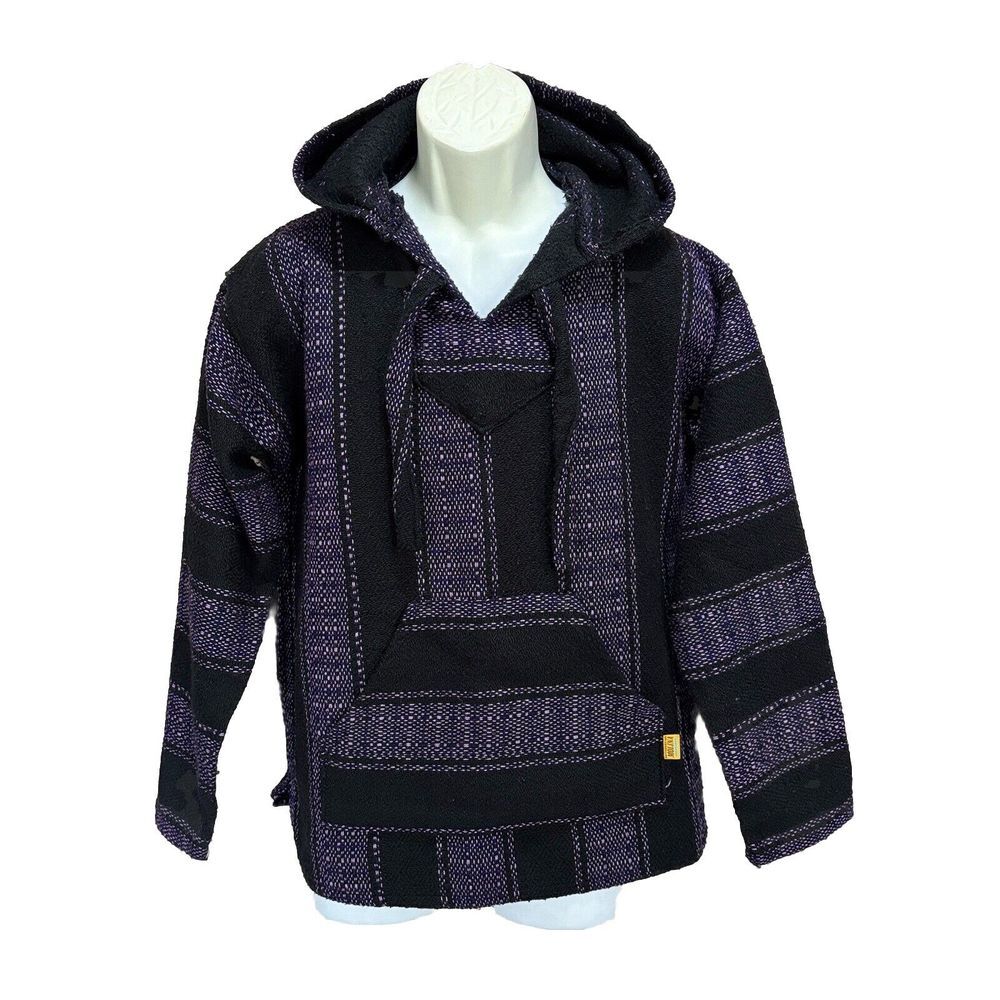Molina Black/Purple Pullover Long Sleeve Hoodie Logo Pocket Size See Measurement